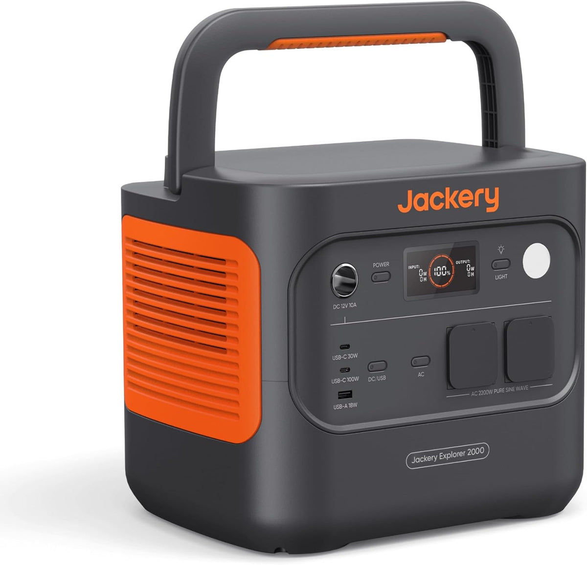 Jackery E2000 v2 Tragbare Powerstation - 2042Wh LiFePO4 Solargenerator - 2200W Ausgang bis 4400W Spitze - Schnellladung für Camping Wohnmobil Notfall