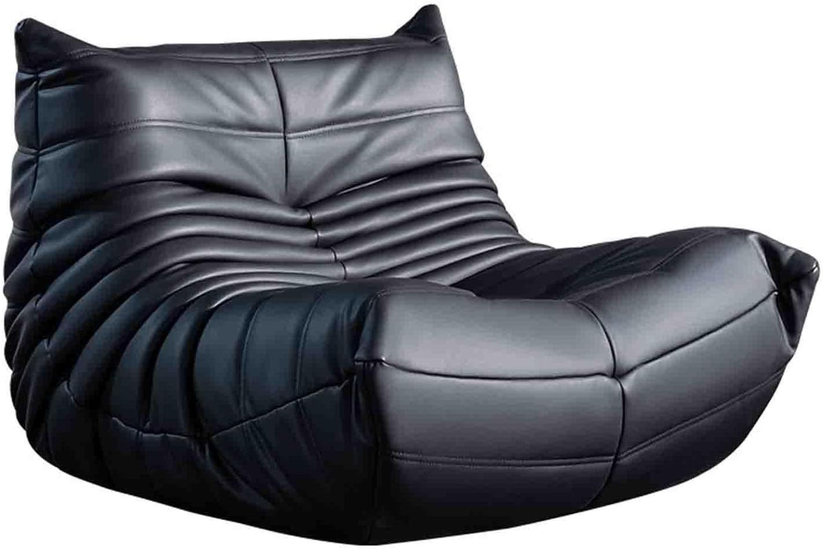 Relax Schlafsessel aus NAPA Leder - Einzelsessel zum Sitzen Liegen und Schlafen - Verschleißfeste kratzfeste Oberfläche - 103 x 88 x 70 cm