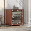 Moderner Stereo Schrank - Großer AV Media Ständer für HiFi Geräte - Robuste Aufbewahrung für Wohnzimmer und Aufnahmestudio - Heimunterhaltungssystem Möbel