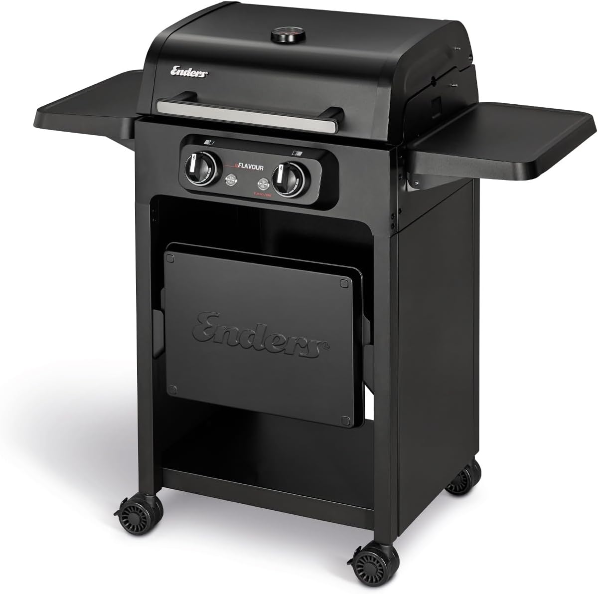 Enders eFLAVOUR 2 Turbo Elektrogrill - 3000 W mit doppelwandiger Garhaube - Switch Grid und Turbo Zone