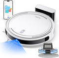 Vyzzle D10 Saugroboter 5000 Pa mit Wischfunktion - LDS Navigation und 3 in 1 Reinigung - App und Alexa Steuerung - Für Tierhaare Teppich und Hartboden Weiß