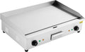 Elektrische Grillplatte 73 x 47 x 22 cm - 4400 Watt Leistung bei 220 Volt - große Grillfläche mit Temperaturregelung - Gastro Griddle für Küche und Gewerbe