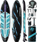 Inflatable SUP Board 350 x 89 x 15 cm - Extra Breites Stand Up Paddle Board - 200 kg Tragkraft mit Zubehör und Rucksack