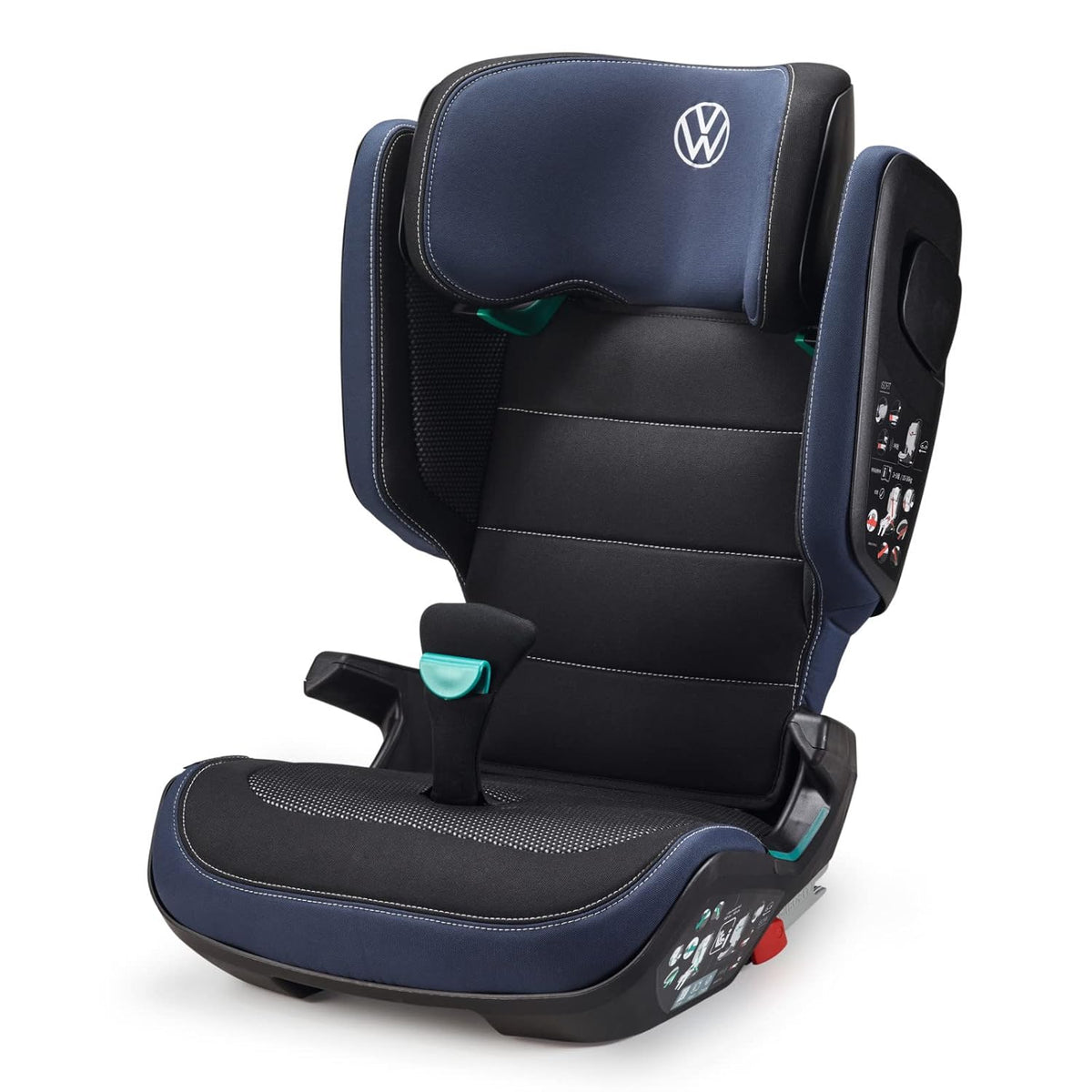 Kindersitz i Size 100 bis 150 cm - ISOFIX und Secure Guard - verstellbare Kopfstütze mit Belüftung - vorwärtsgerichtet Schwarz Blau