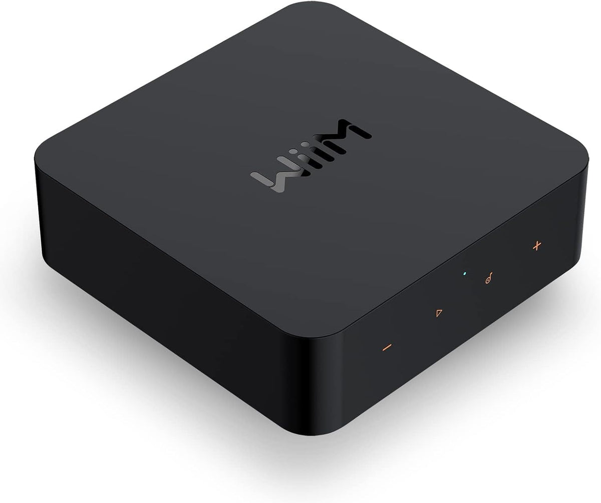 WiiM Pro Audio Streamer - AirPlay 2 Chromecast Audio und WiFi Multiroom - Spotify TIDAL Amazon Music - Schwarz mit Alexa Siri Google Assistant