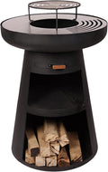 PUR LINE Holzkohlegrill Rund - Grillplatte und Grillrost aus Stahl - BBQ Gartengrill mit Abdeckung und Ascheschublade
