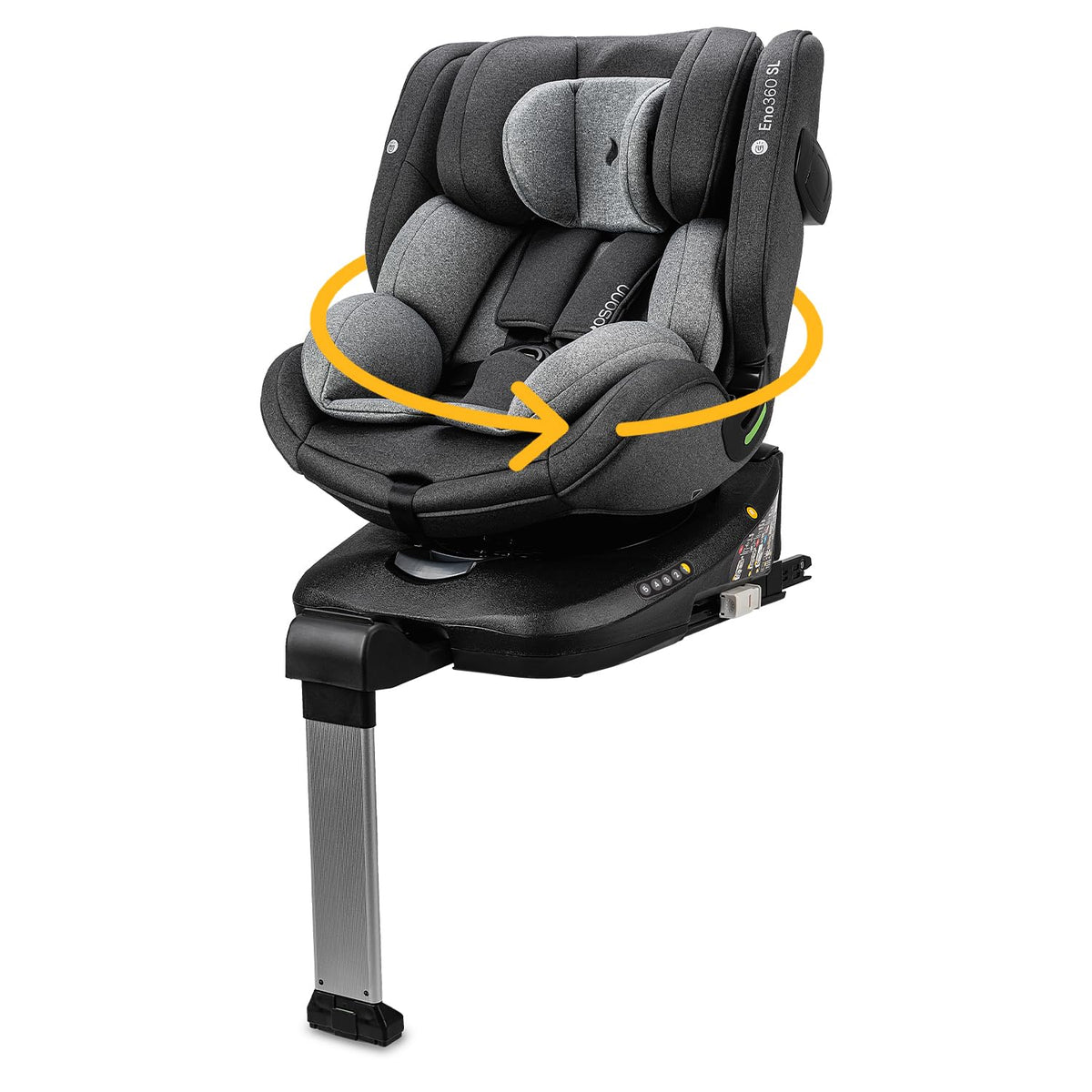 Osann Eno360 SL 360 Grad drehbarer Kindersitz - Reboarder 40 bis 150 cm - ISOFIX mit Standfuß und 5 Punkt Gurt