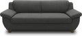 DOMO collection Panama 3 Sitzer Sofa - 207 cm breite 3er Couch für Wohnzimmer - Moderne Polstergarnitur bis 300 kg - Anthrazit
