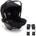 Bugaboo Turtle Air by Nuna Babyschale 2020 - Leichter Kindersitz mit ISOFIX - Großes Sonnendach und Bugaboo Fox Adapter - Schwarzer Autositz mit 3 Punkt Gurt
