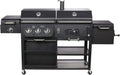 El Fuego Arizona AY 534 Kombigrill - Gas und Holzkohle mit Infrarotbrenner - 3 Garkammern und höhenverstellbare Warmhalteroste - Smoker BBQ mit 4 Rädern