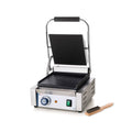 Kontaktgrill 31 x 37,5 x 21,6 cm - 1800 Watt bei 230 Volt - oben gerillt und unten glatt - Edelstahl mit Temperaturregelung bis 300 Grad Celsius
