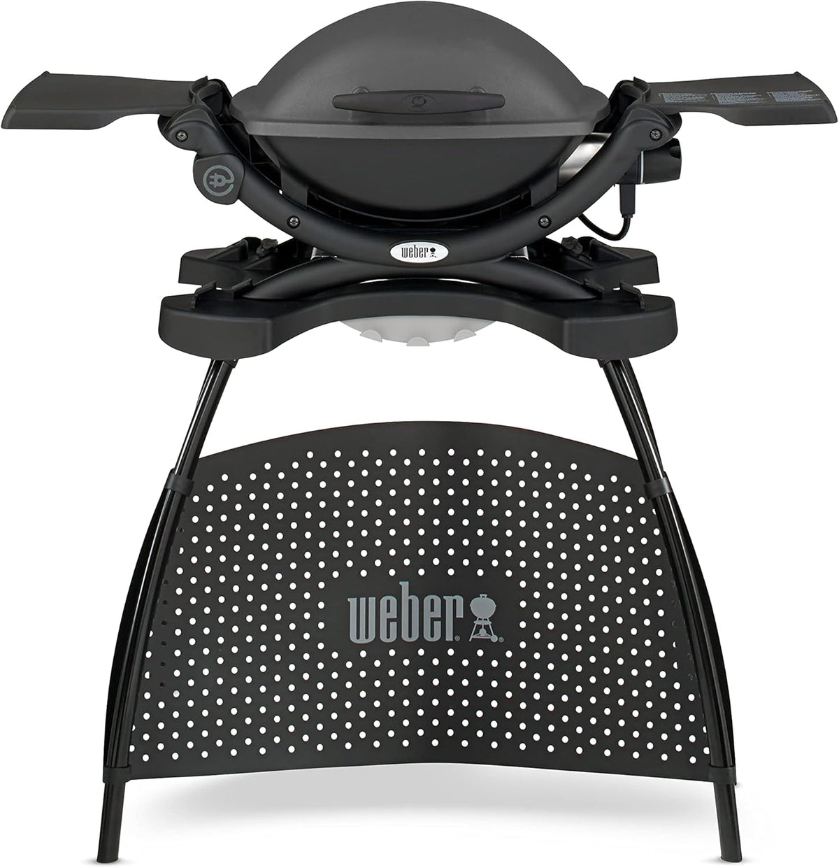 Weber Q 1400 Elektrogrill - Tragbarer Tischgrill mit elektrischer Energie - Dunkelgrauer BBQ Grill für Balkon Terrasse und Outdoor