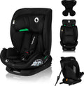 LIONELO LAVENDER i Size Kinderautositz - 76 bis 150 cm - ISOFIX mit verstellbarer Kopfstütze und Rückenlehne Schwarz