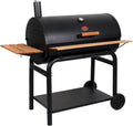Char Griller Outlaw XXL 2137 Holzkohlegrill - Barbecue Smoker aus legiertem Stahl - 40 kg Grillwagen Schwarz - 124,5 x 73,7 x 127 cm