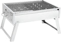 Trumpet Home Klappbarer Edelstahlgrill - Holzkohle Grillrost für Outdoor Nutzung - Tragbarer Camping Grill