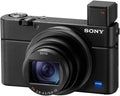 Sony RX100 VII Premium Kompaktkamera - 1 Zoll CMOS Sensor mit Zeiss 24 bis 200 mm Objektiv - 8 fach optischer Zoom - 4K Video und Augen Autofokus Schwarz