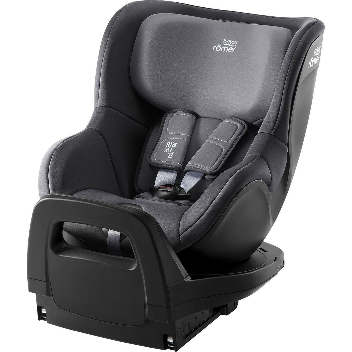 BRITAX RÖMER DUALFIX 2 Z LINE Kindersitz 61 bis 105 cm - 360 Grad drehbar - i Size für Kinder von 3 Monaten bis 4 Jahre - 5 Punkt Gurt Midnight Grey