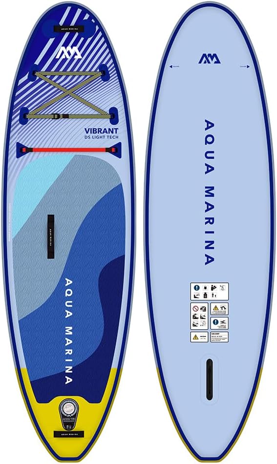 Aqua Marina Vibrant 2,4 m Jugend SUP Board - Aufblasbares Stand Up Paddle Board aus PVC - Leichtes Allround Paddleboard für Wassersport