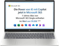 HP Laptop 15,6 Zoll FHD Display - Intel N100 Intel UHD Graphics - 4 GB DDR4 RAM 128 GB UFS - Windows 11 Home S Modus Natural Silver