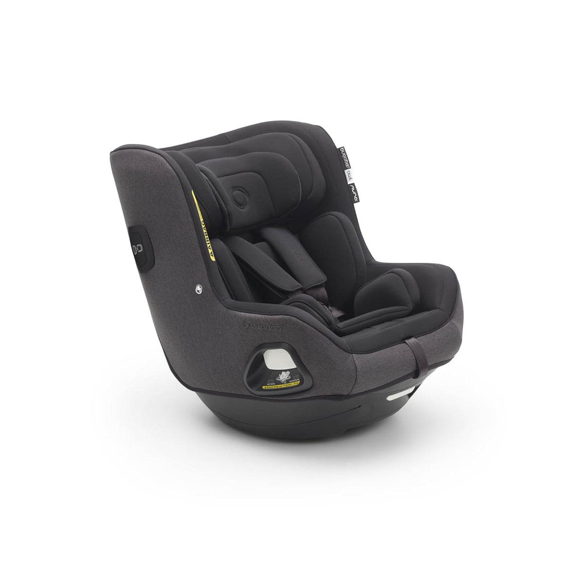 Bugaboo Owl by Nuna i Size Kindersitz - Geburt bis 4 Jahre 0 bis 18 kg - 360 Grad drehbarer Autositz mit Seitenaufprallschutz Schwarz