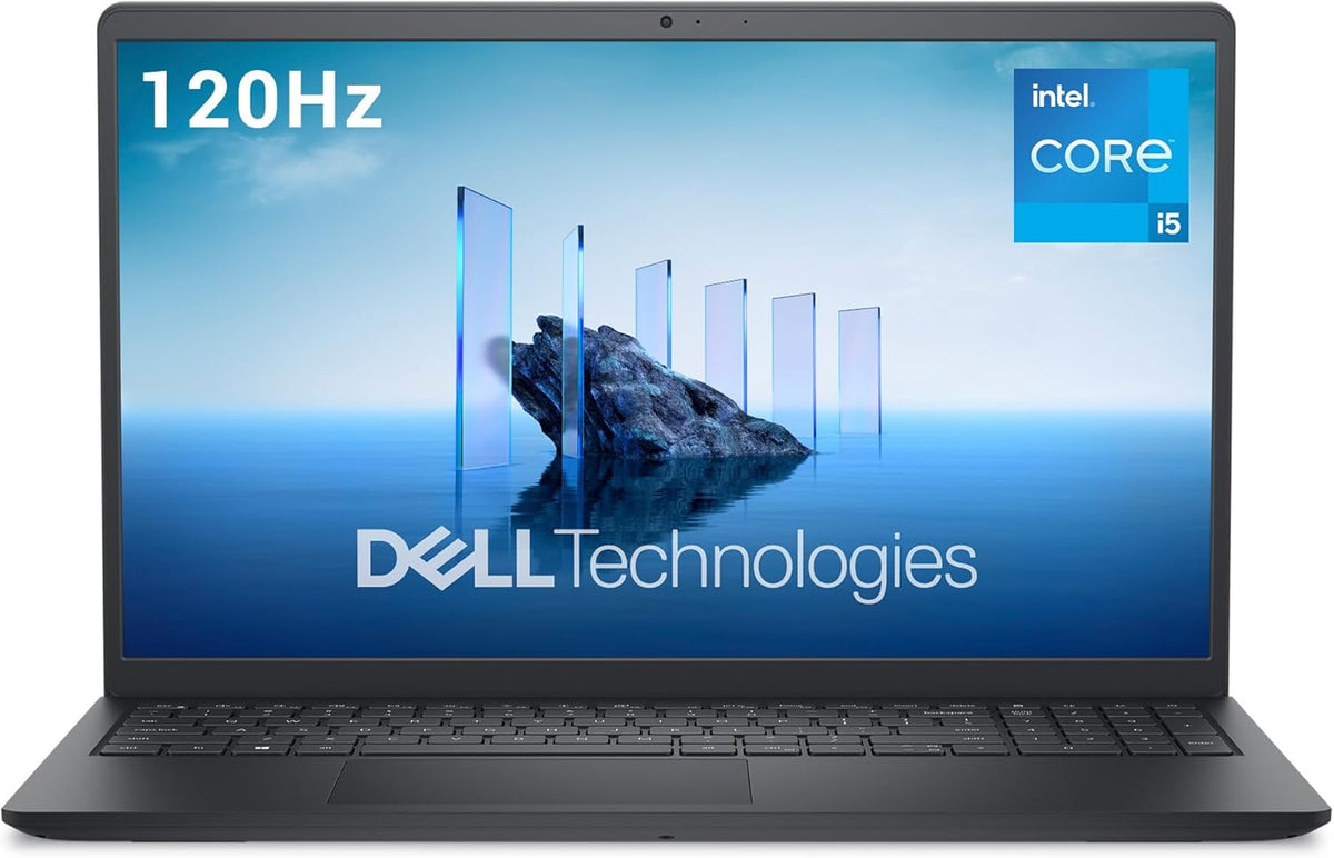 Dell 15 DC15250 Laptop - 15,6 Zoll FHD 120 Hz Display und Intel Core i5-1335U - 16 GB DDR4 RAM und 512 GB SSD - Intel UHD Grafik Windows 11 Home Schwarz