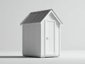Gartenhäuser Gerätehaus Holz 200x160x220 cm - Weiß-Dunkelgrau - kompaktes Gartenhaus mit Satteldach